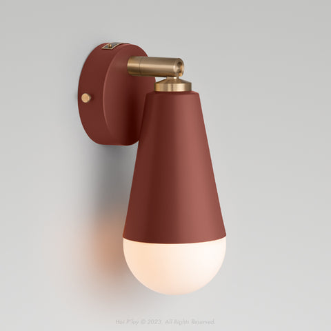 Signature Rust Red Gelato Wall Sconce