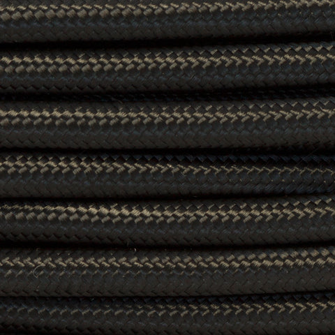 Solid Black Fabric Cable