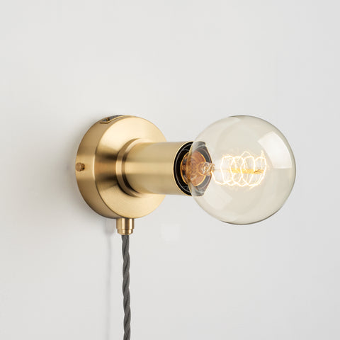Portable Brass Simple Sconce