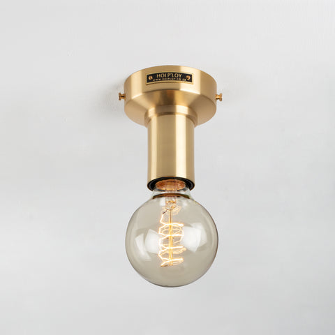 Brass Simple Wall Sconce - Bulb 