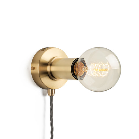Portable Brass Simple Sconce