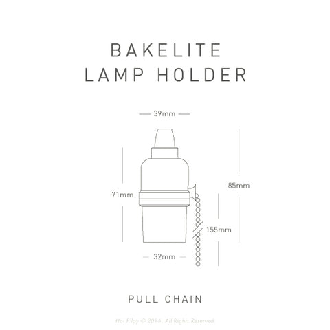 Pullchain Bakelite Lamp Holder