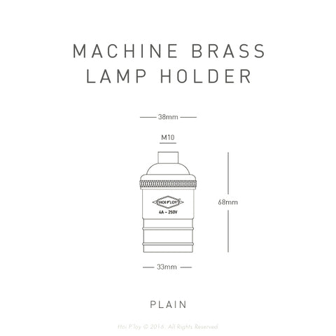 Plain Machined Brass Lamp Holder