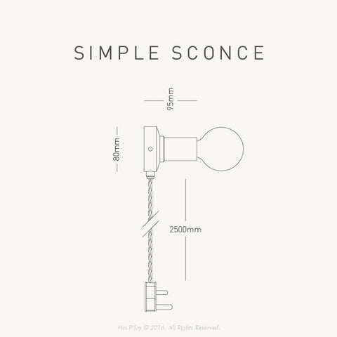 Portable Mustard Yellow Simple Sconce