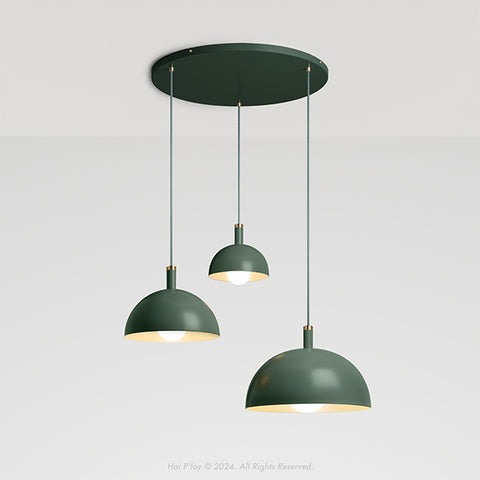 Signature Botany Green Darwin Dome Pendant