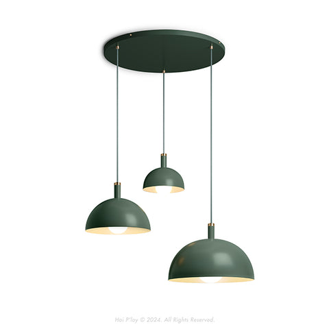 Signature Botany Green Darwin Dome Pendant