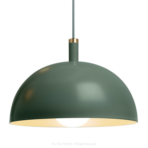 Signature Botany Green Darwin Dome Pendant