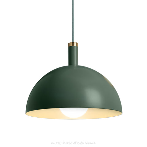 Signature Botany Green Darwin Dome Pendant