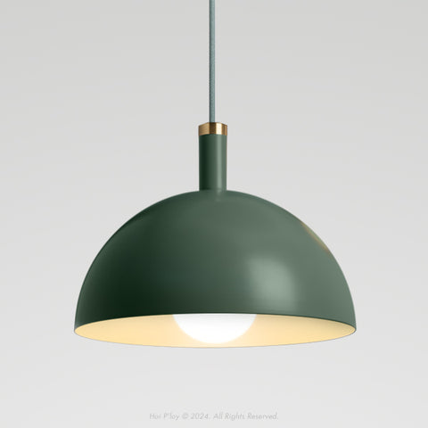 Signature Botany Green Darwin Dome Pendant