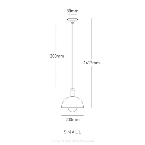 Signature Botany Green Darwin Dome Pendant