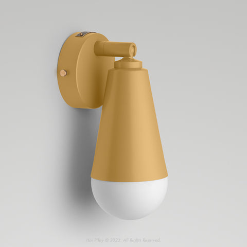 Monotone Mustard Yellow Gelato Wall Sconce