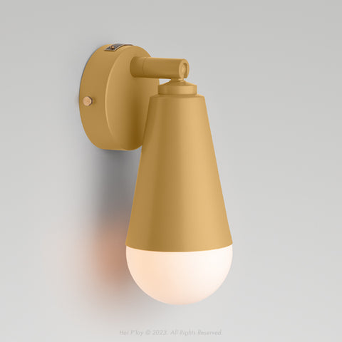 Monotone Mustard Yellow Gelato Wall Sconce