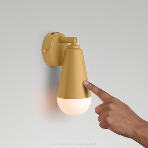 Monotone Mustard Yellow Gelato Wall Sconce