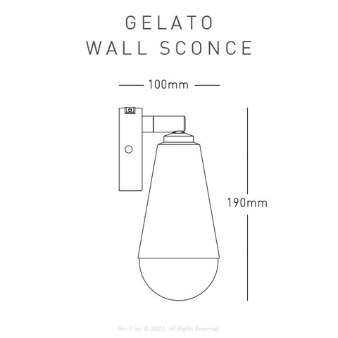 Signature Brass Gelato Wall Sconce