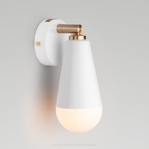 Signature White Gelato Wall Sconce