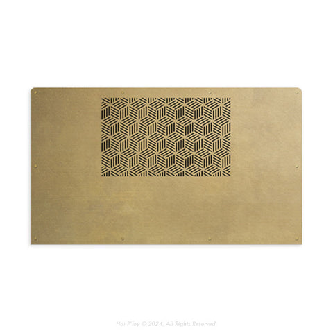 Brass Kick Plate Air Vent