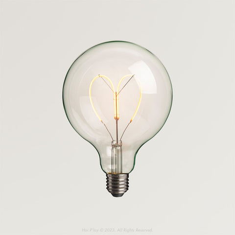 Large Heart LED Filament Light Bulb E27