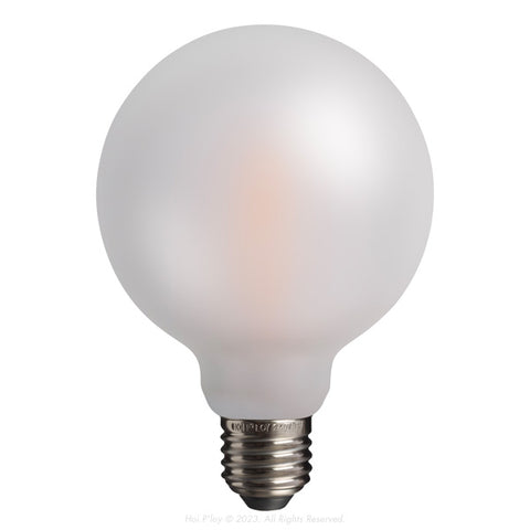 Frosted Medium Globe LED Filament Light Bulb E27