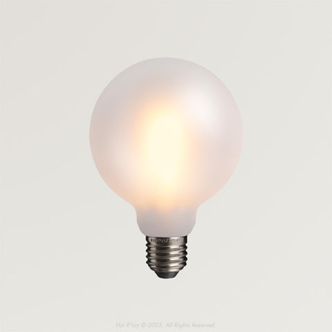 Frosted Medium Globe LED Filament Light Bulb E27