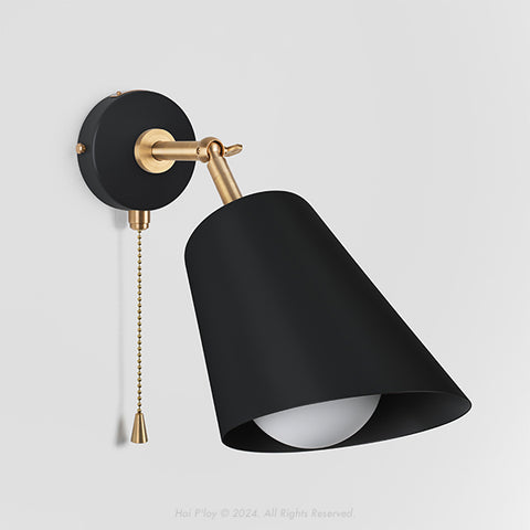 Signature Black Cone Shade Swivel Wall Sconce
