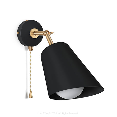 Signature Black Cone Shade Swivel Wall Sconce