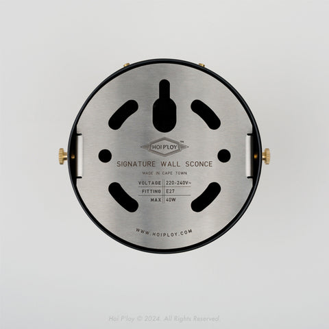 Signature Black Cone Shade Swivel Wall Sconce