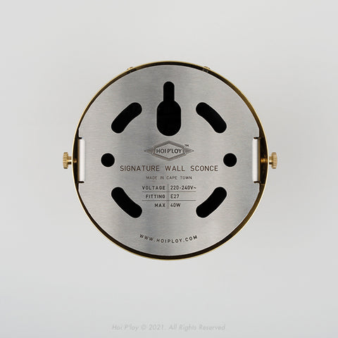 Signature Brass Cone Shade Swivel Wall Sconce