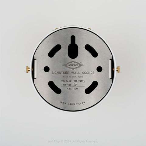 Signature White Cone Shade Swivel Wall Sconce
