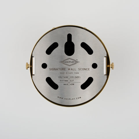 Signature Brass Cone Shade Swivel Wall Sconce