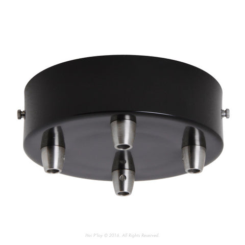 Large Black Ceiling Cup - 4 hole