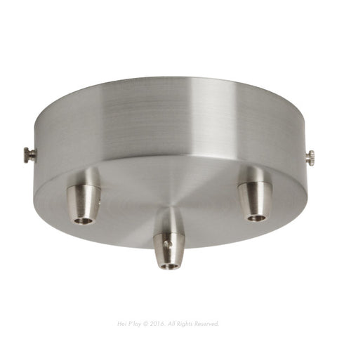 Large Stainless Steel Ceiling Cup - 3 Hole