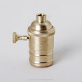 Machined Brass Lamp Holder with Turnkey