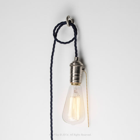 Machined Brass Portable Pendant Light