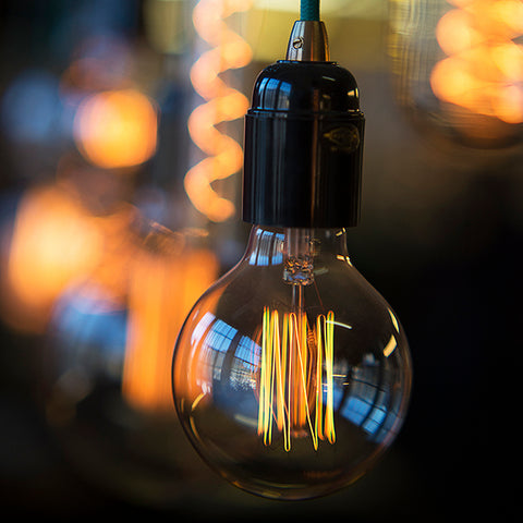 Small Globe Squirrel Cage Filament Bulb