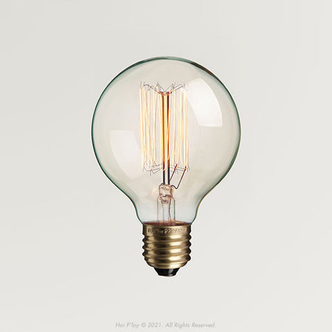 Small Globe Squirrel Cage Filament Bulb