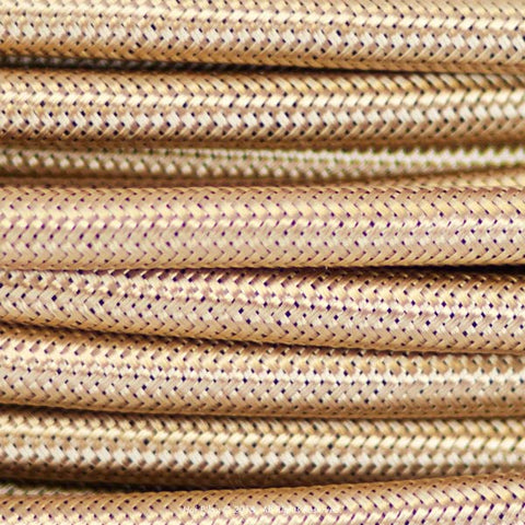 Solid Champagne Fabric Cable