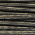 Solid Gunmetal grey Fabric Cable 3 Core