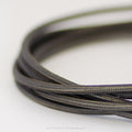Solid Gunmetal grey Fabric Cable 3 Core