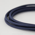 Solid Midnight Blue Fabric Cable 3 Core