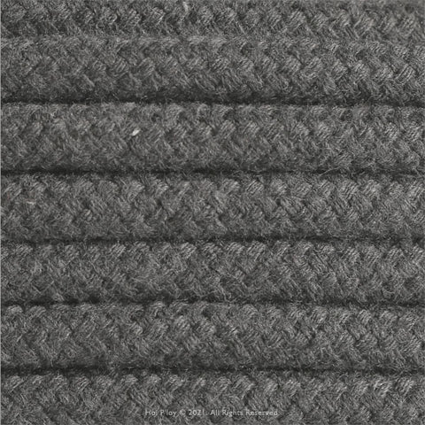 Solid Slate Grey Fabric Cable 3 Core Natural Range 7mm
