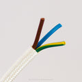 Solid Pearl Fabric Cable 3 Core