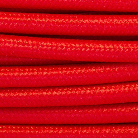 Solid Red Fabric Cable