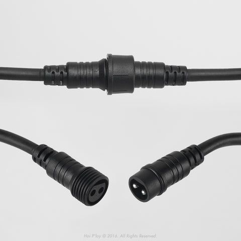 Black String Light - Black Connector