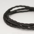 Twisted Black Fabric Cable 3 Core
