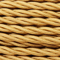 Twisted Gold Fabric Cable 3 Core