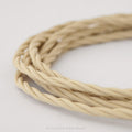 Twisted Ivory Fabric Cable 3 Core