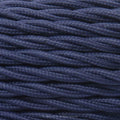 Twisted Midnight Blue Fabric Cable 3 Core