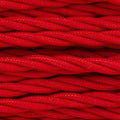 Twisted Red Fabric Cable 3 Core