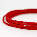 Twisted Red Fabric Cable 3 Core
