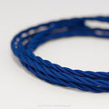Twisted Blue Fabric Cable 3 Core